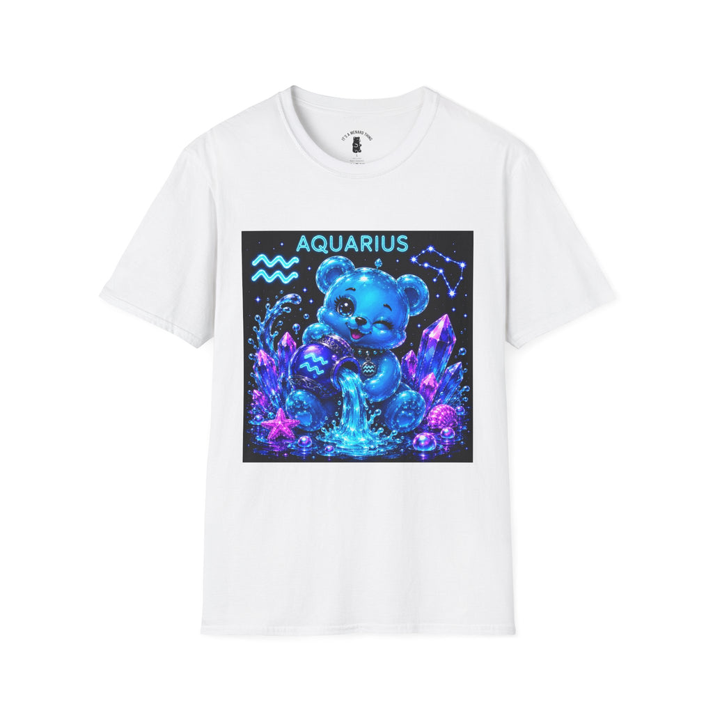 Aquarius Zodiac Astrology Oozy Bear Friend Special Addition- Graphic Shirt
