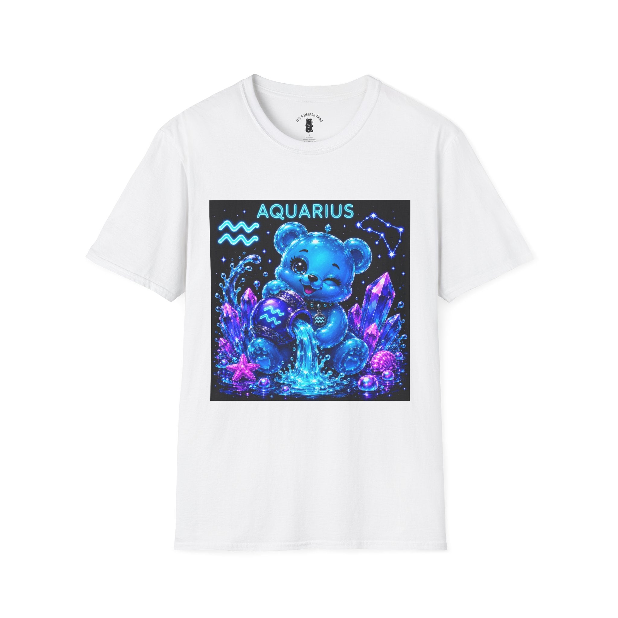 Aquarius Zodiac Astrology Oozy Bear Friend Special Addition- Graphic Shirt