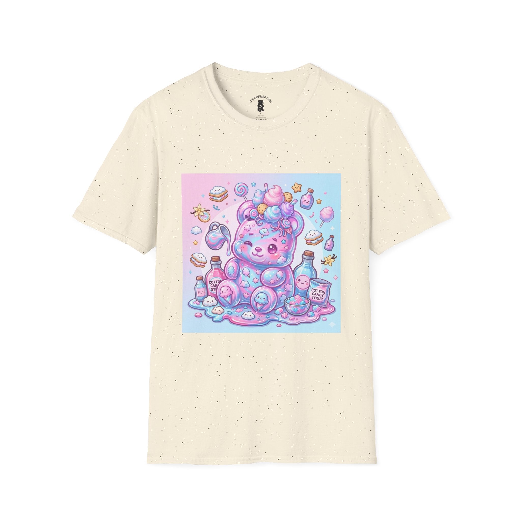 Cotton Candy Gooey Gummy Bear — Kawaii Graphic T-Shirt