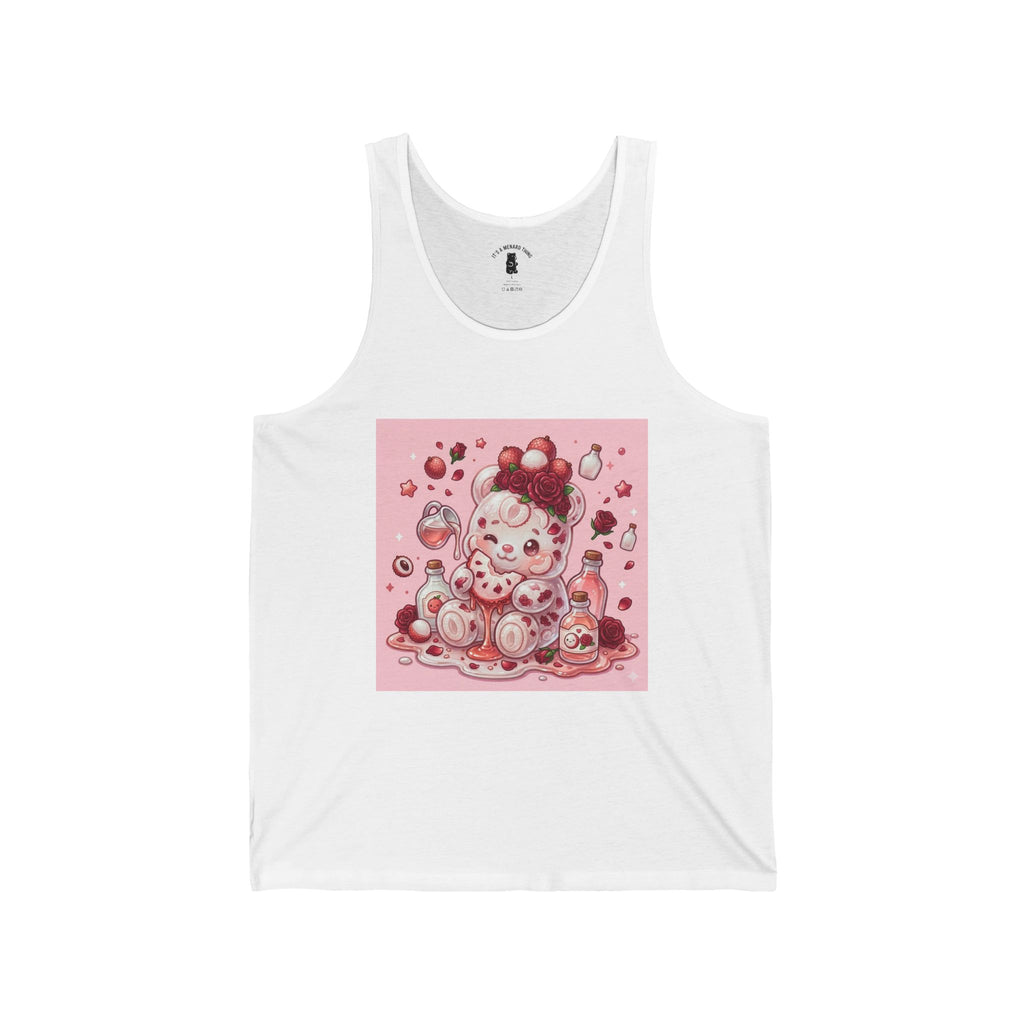 Fresh Lychee Berry, Exotic Gooey Gummy Bear- Kawaii Graphic Tank Top