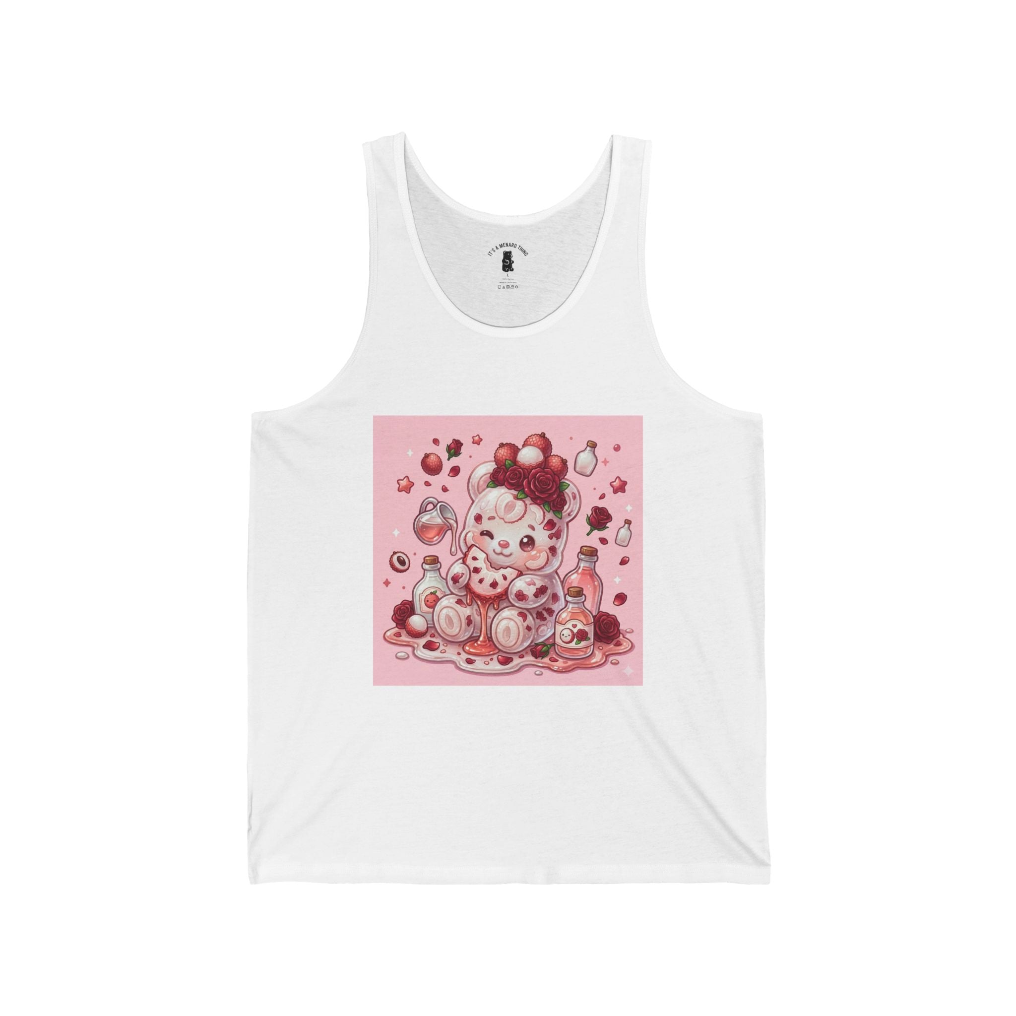 Fresh Lychee Berry, Exotic Gooey Gummy Bear- Kawaii Graphic Tank Top