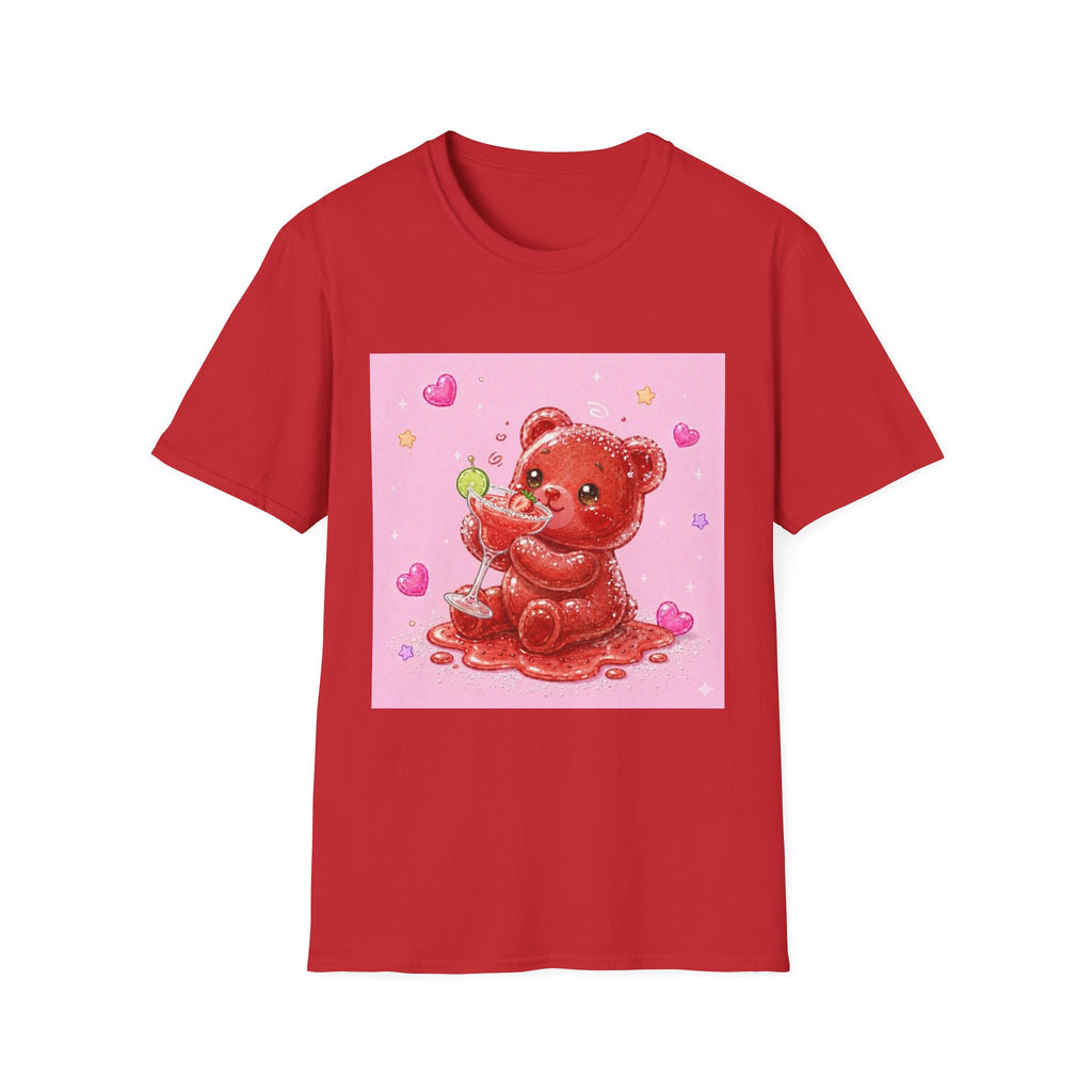 Yummy Strawberry Daiquiri, Red Oozy Boozy Gummy Drinking Pal- Graphic Shirt
