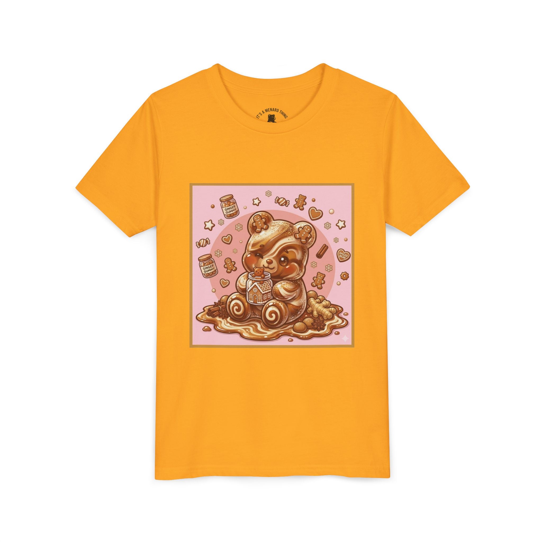 Gooey Gummy Bear Ginger Bread Graphic Youth T-Shirt