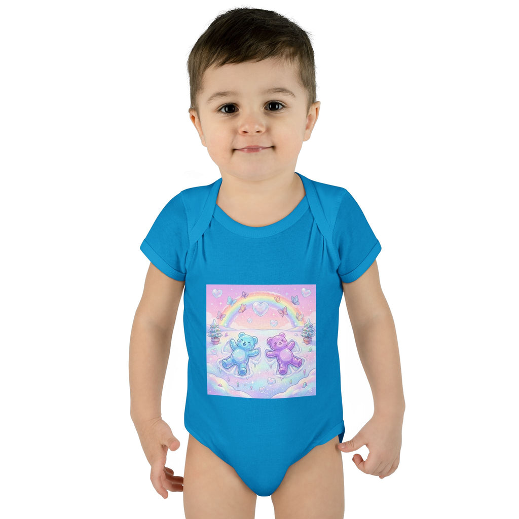 Twin Snow Angel Gooey Gummy Bears Infant Bodysuit — Cute Baby Onesie