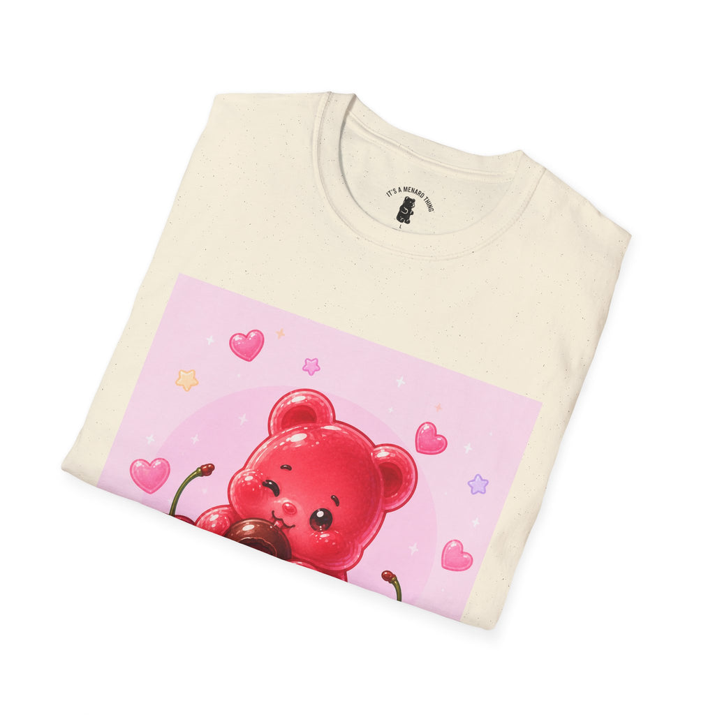 Chocolate Cherry Gooey Gummy Bear T-Shirt — Kawaii Graphic Tee