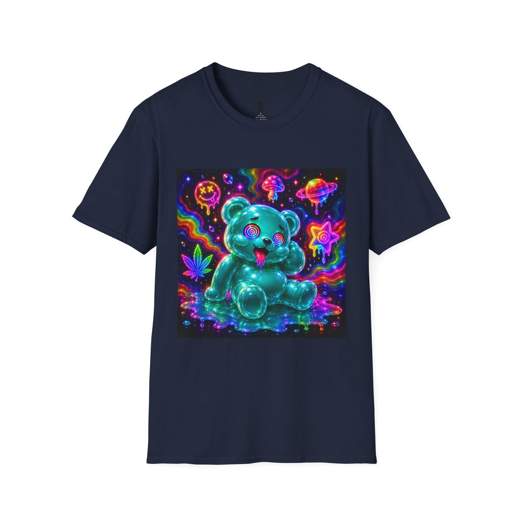 Psychedelic Neon Special Addition Oozy Bear Gummy Friend— Graphic Shirt (Adult Only)