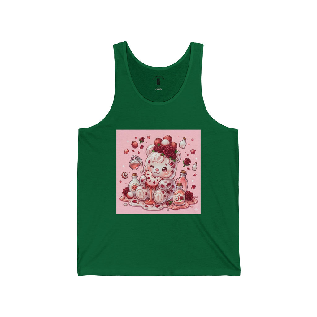 Fresh Lychee Berry, Exotic Gooey Gummy Bear- Kawaii Graphic Tank Top