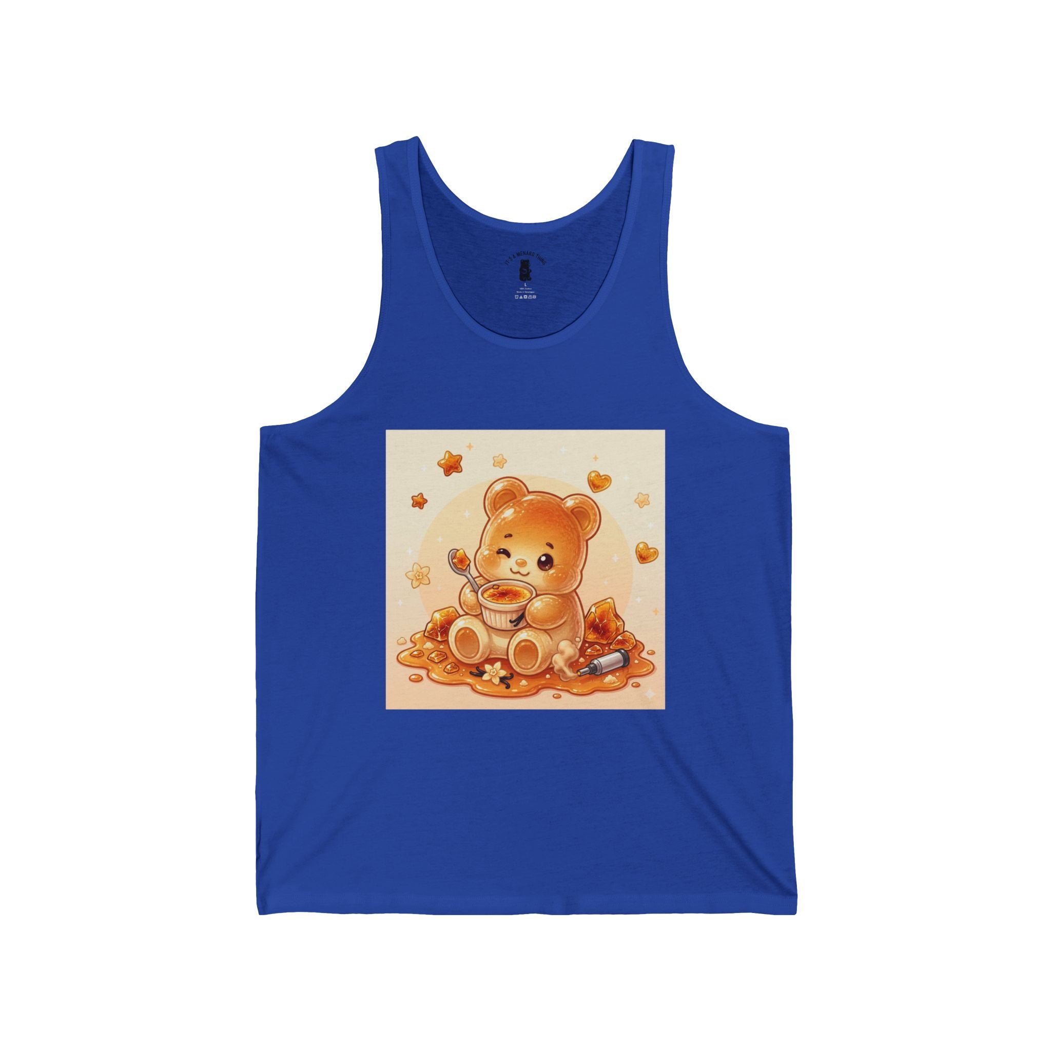 Cream Brulé,  Special Custard Gooey Gummy Bear— Cute Graphic Tank top