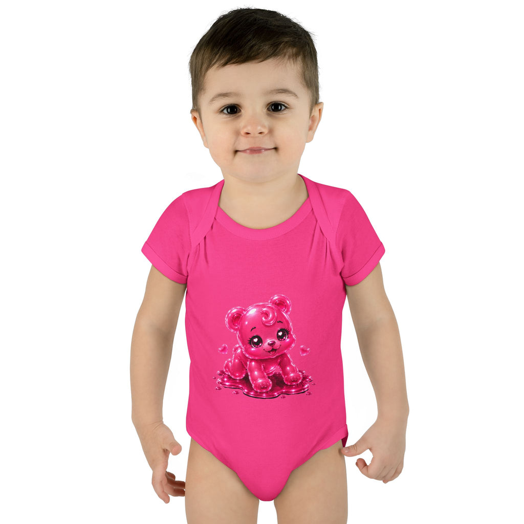 Pink Gummy Bear Infant Bodysuit - Cute Baby Shower Gift
