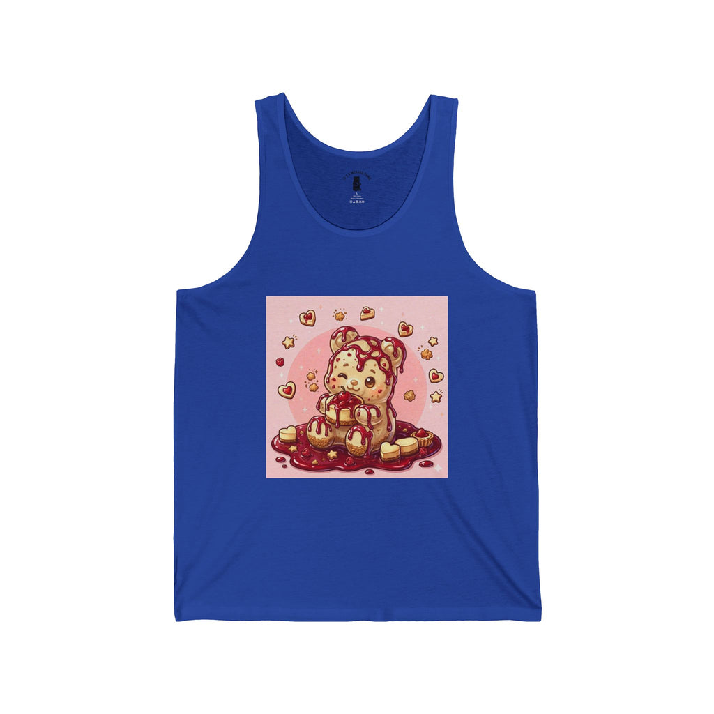 Surprise Me, Raspberry Cheese Cake Gooey Gummy Bear — Cute Graphic Tank Top