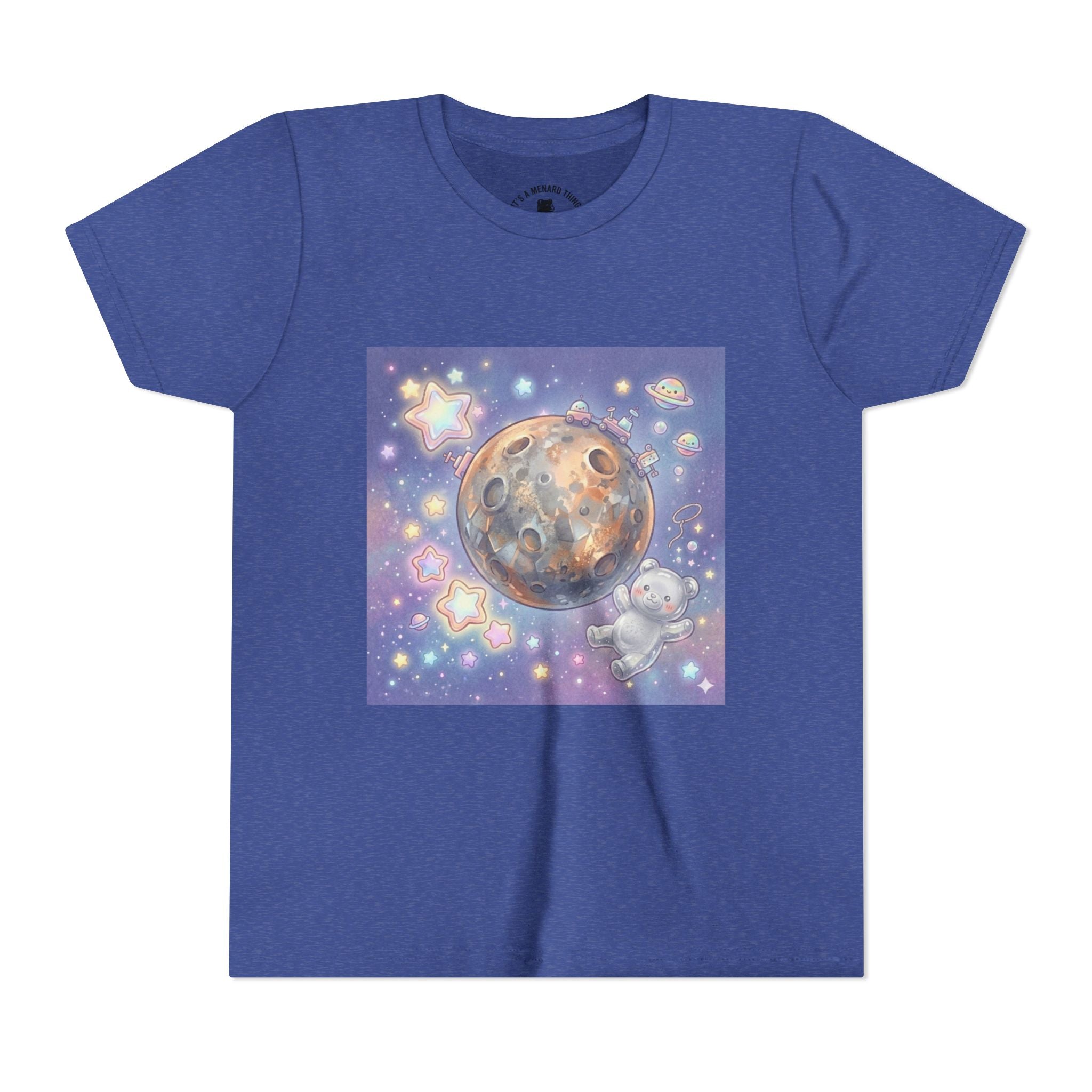 Lets Study Mercury, Silver Gooey Crystal Gummy Bear-Galaxy Graphic Youth Shirt
