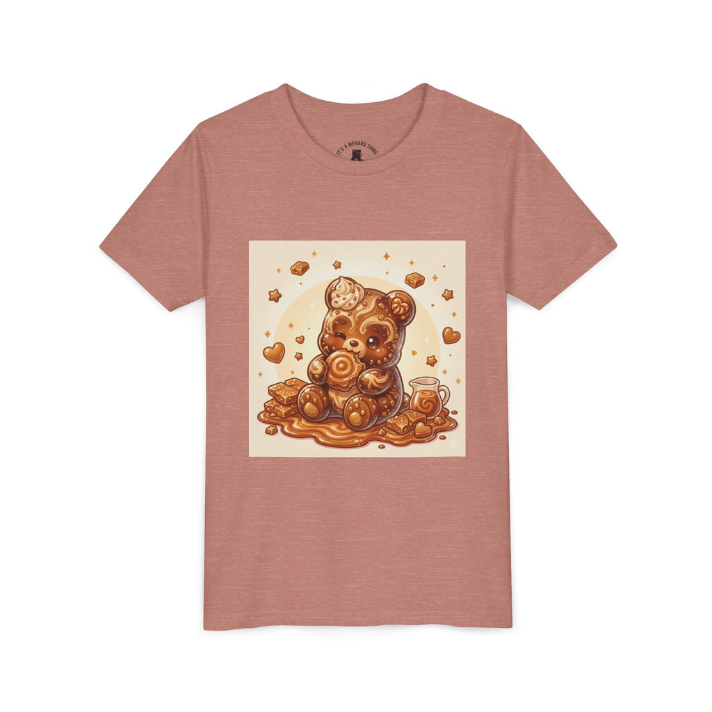 Cinnamon Coffee Cake Gooey Gummy Bear Graphic Kids Shirt