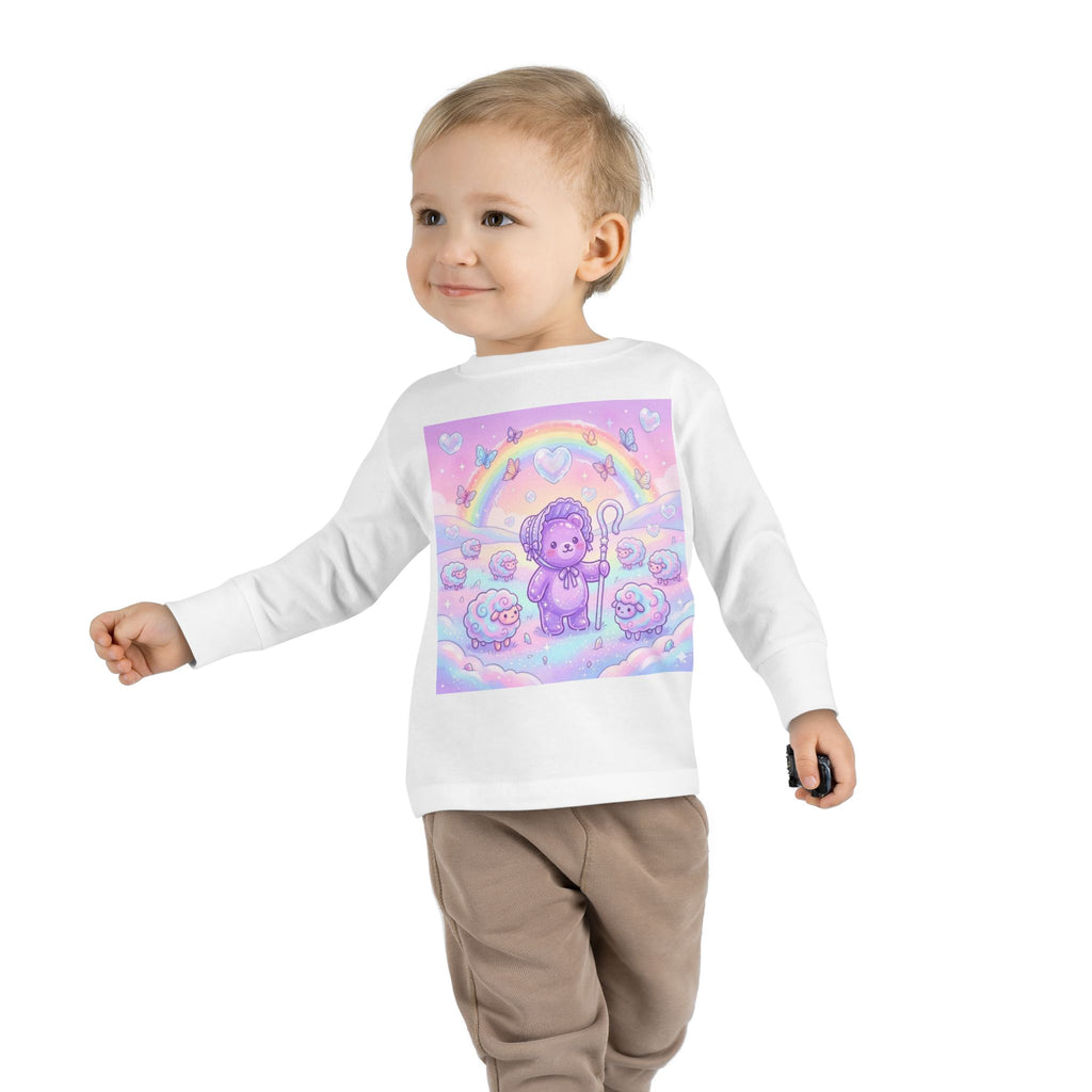 Sweet Dreams, Cotton Candy Sheep & Oozy Shepard of Snoozes_ Graphic Long Sleeve