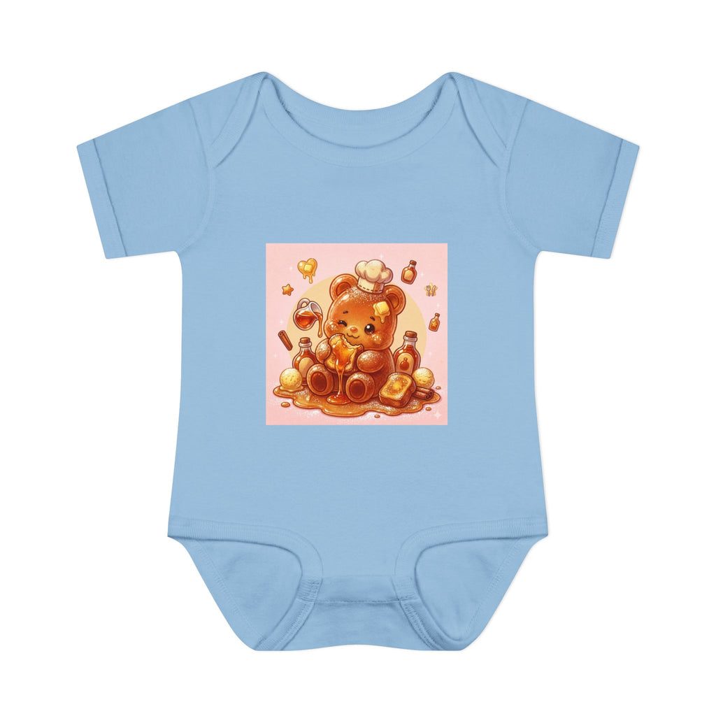 French Toast Gooey with Syrup Gummy Bear & Hearts Design