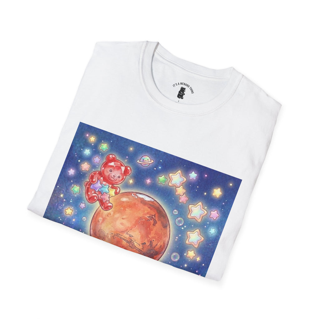 Think of Mars, Red Crystal Gooey Gummy Bear — Space Graphic T-Shirt