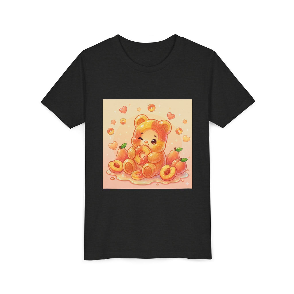 Peach Ring Gooey Gummy Bear Kids Short Sleeve Shirt