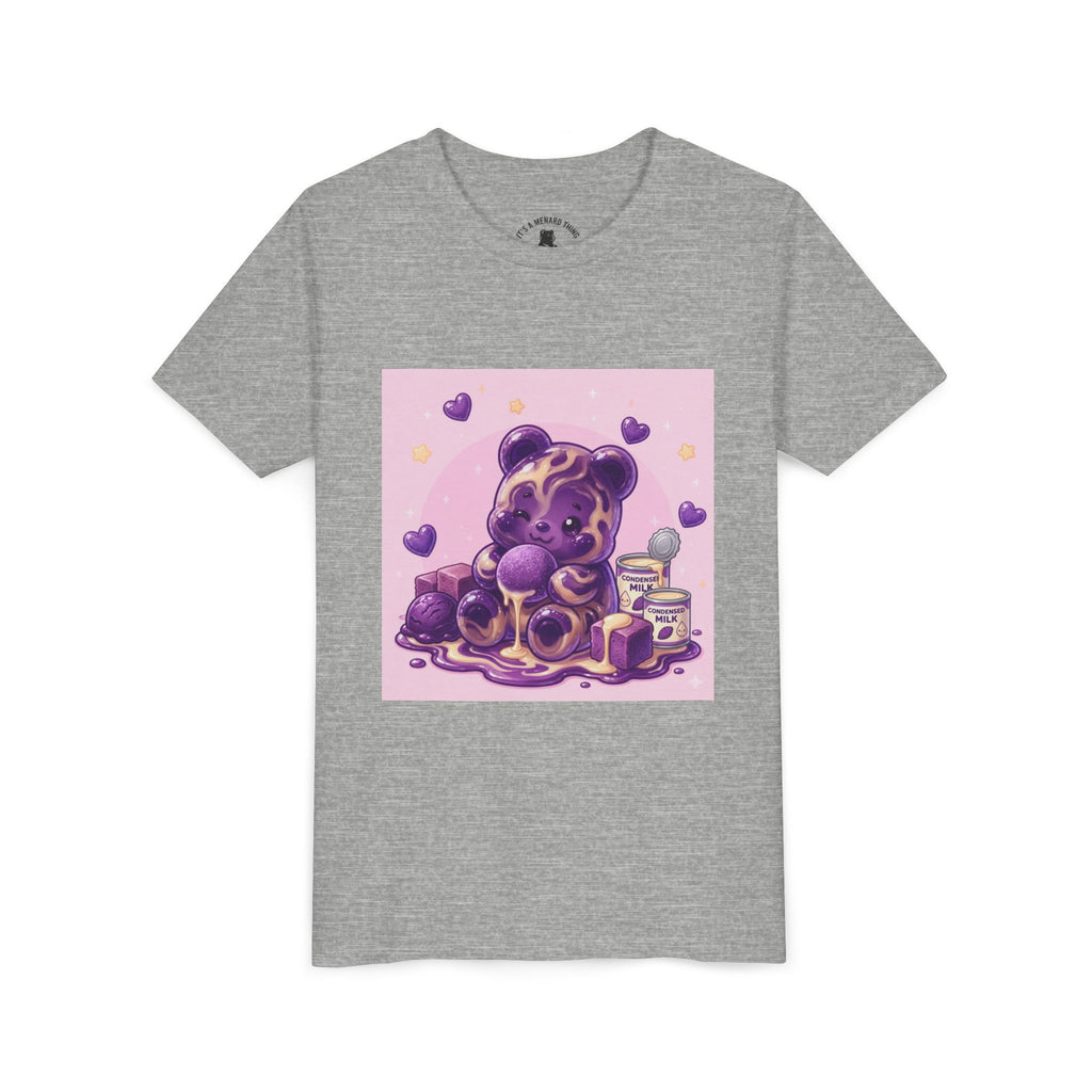 Ube & Condensed Milk Snack roll Gooey Gummy Bear Graphic Youth T-Shirt