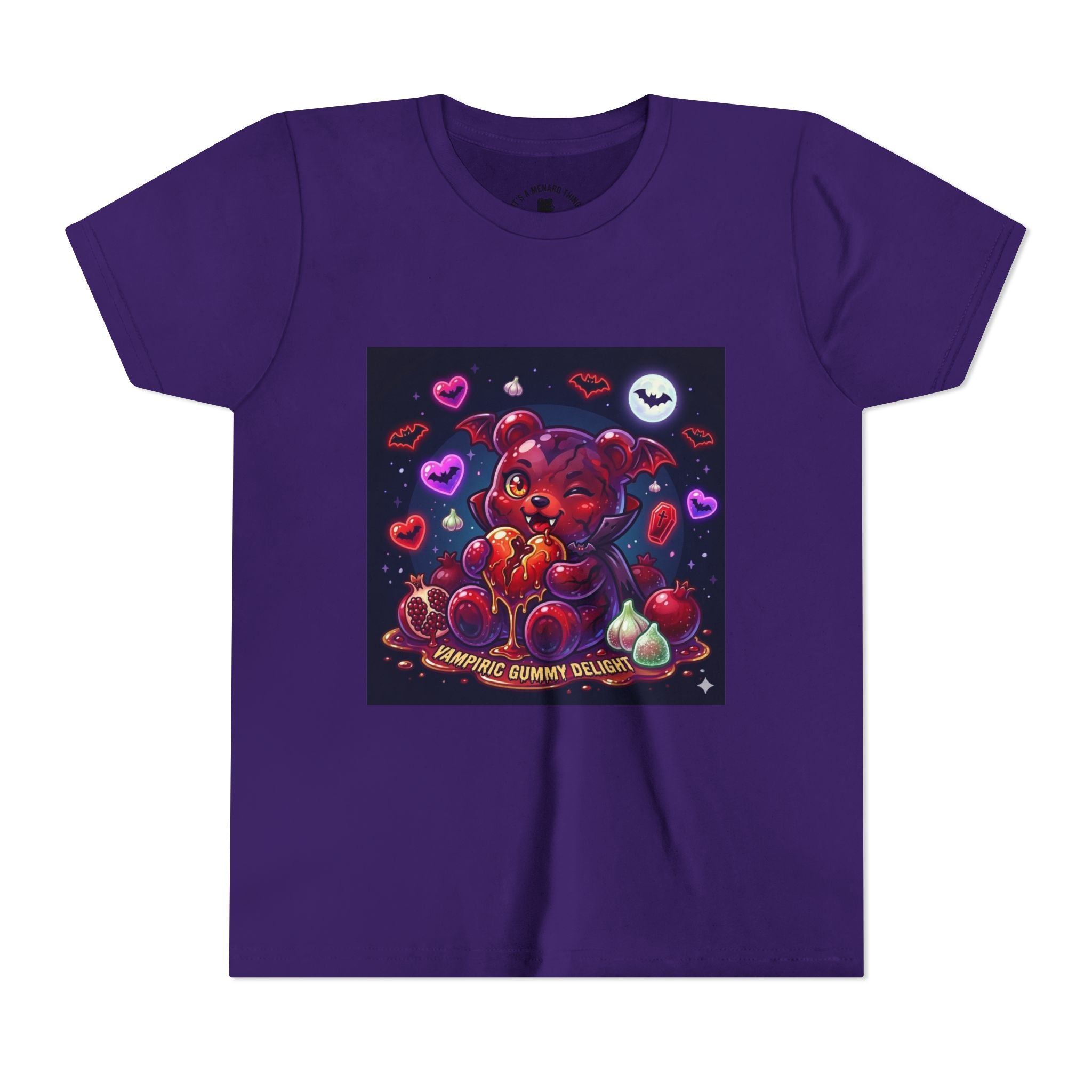 Halloween Vampire Gooey Gummy Bear - Cute Goth Heart Graphic Shirt