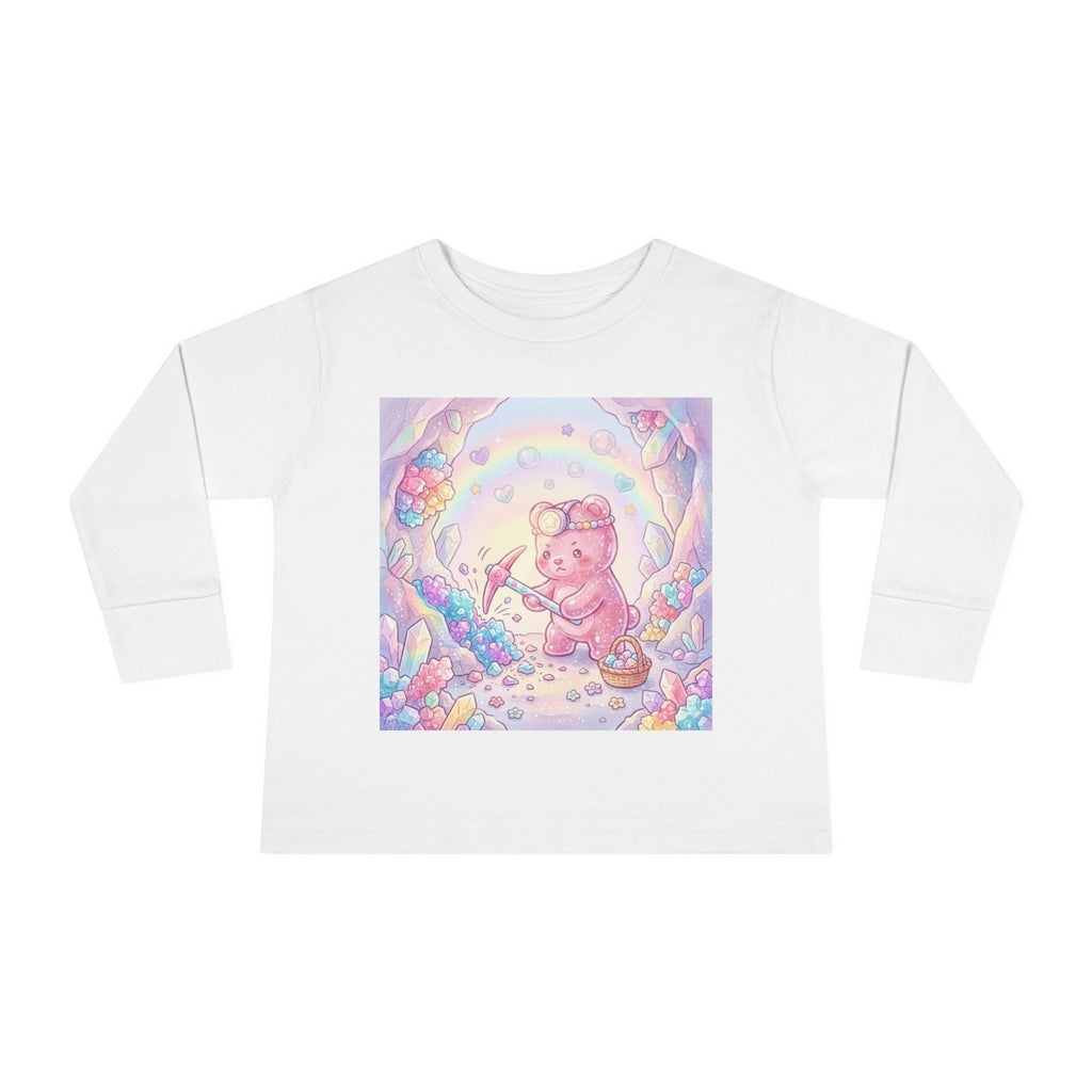Rock Candy Minor, Pink Oozy Bear Gummy Friend- Graphic Long Sleeve Shirt