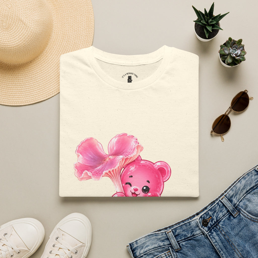 Pink Wax Cap Special Mushroom, Oozy Bear Gummy Friend- Graphic Shirt