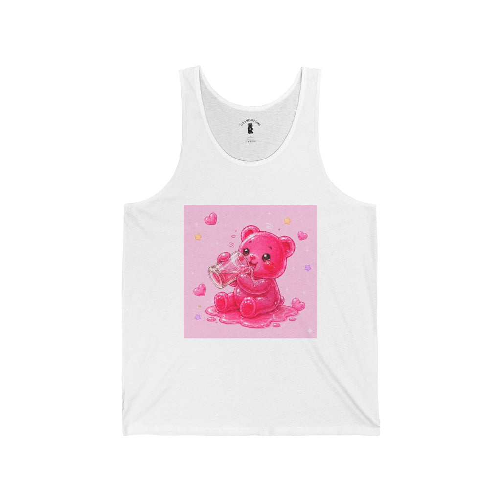 Special Sugar Shock Shot! Pink Boozy, Gooey Gummy Bear — Kawaii Graphic Tank top