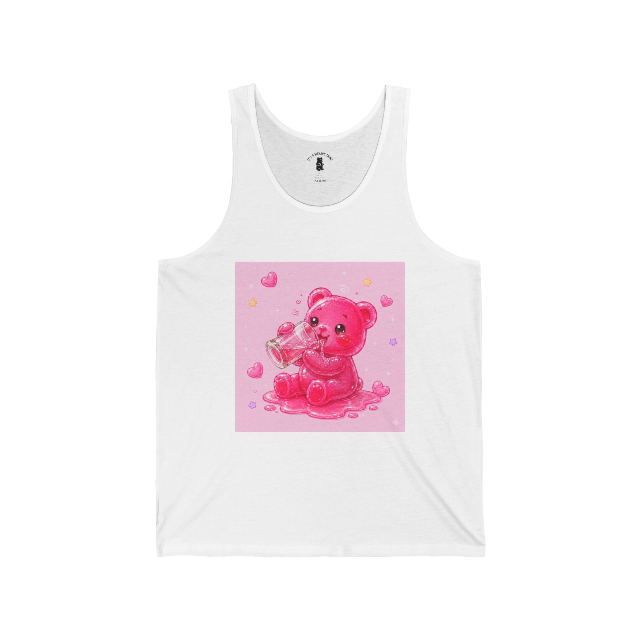 Special Sugar Shock Shot! Pink Boozy, Gooey Gummy Bear — Kawaii Graphic Tank top