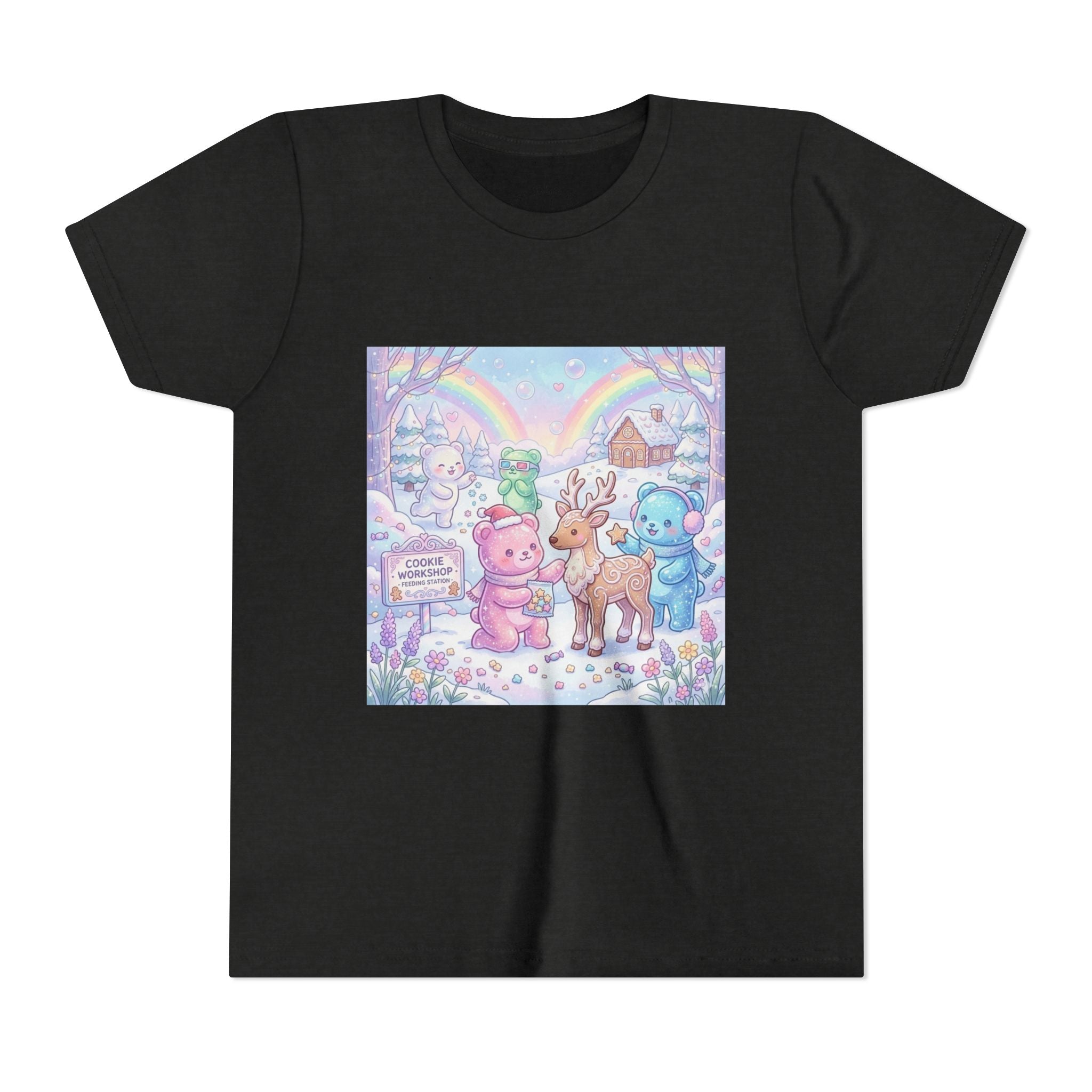 Gooey Gummies Feed Reindeer Graphic Youth Shirt