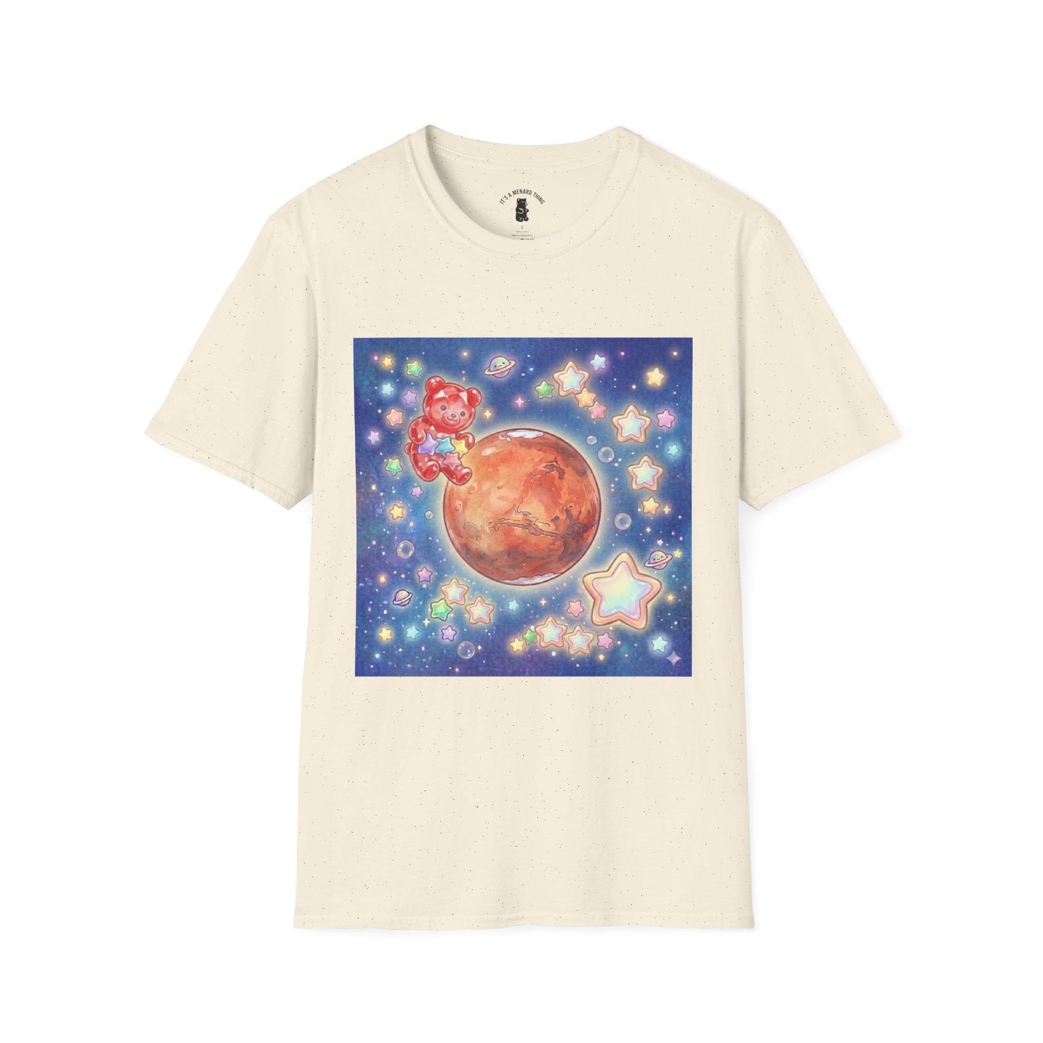 Think of Mars, Red Crystal Gooey Gummy Bear — Space Graphic T-Shirt