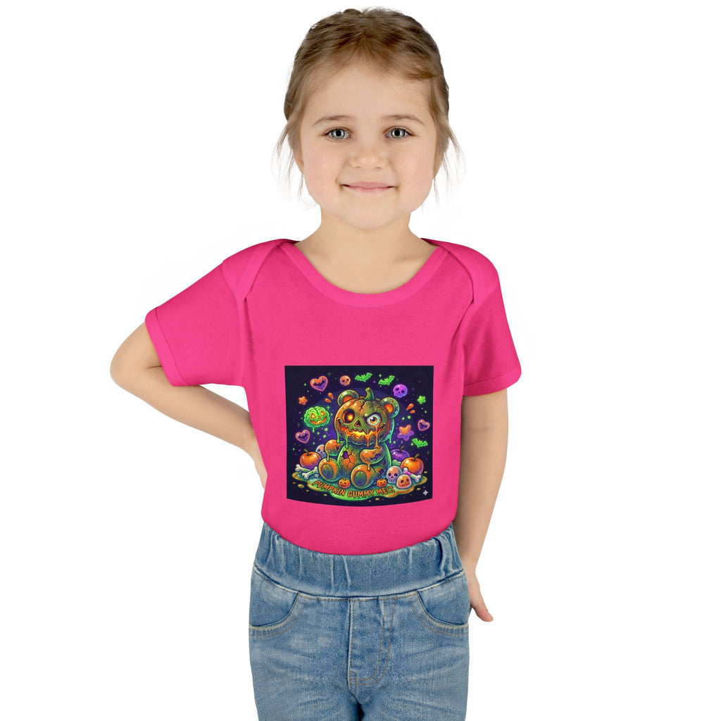 Halloween Pumpkin Head Gooey Gummy Bear - Infant Onesie