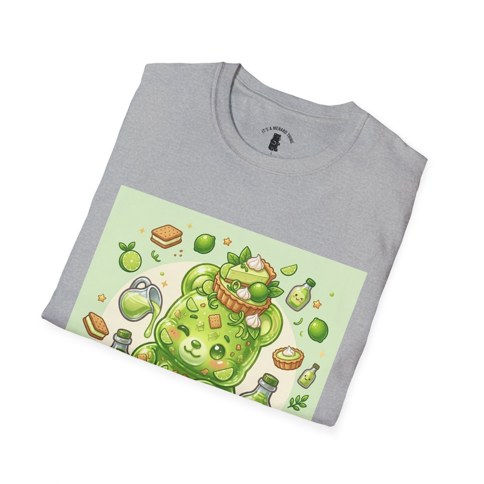 Keylime cream Pie, Exotic Gooey Gummy Bear — Kawaii Illustration T-Shirt