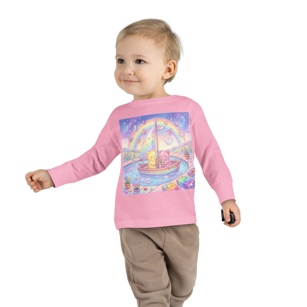 Sail Boating Time, Oozy Bear Dou Friends- Graphic Long Sleeve Shirt