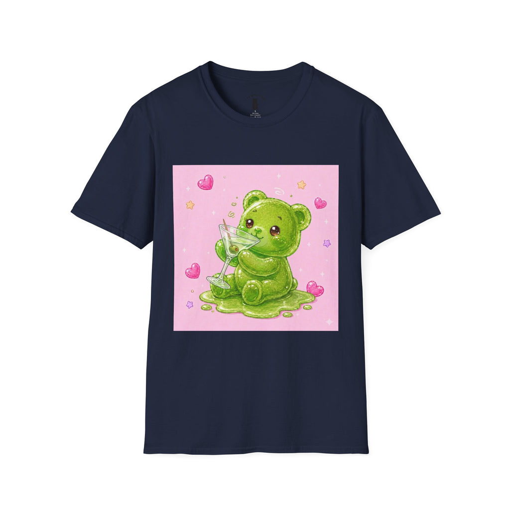 Yummy Martini, Green Oozy Boozy Gummy Drinking Pal- Kawaii Graphic Shirt