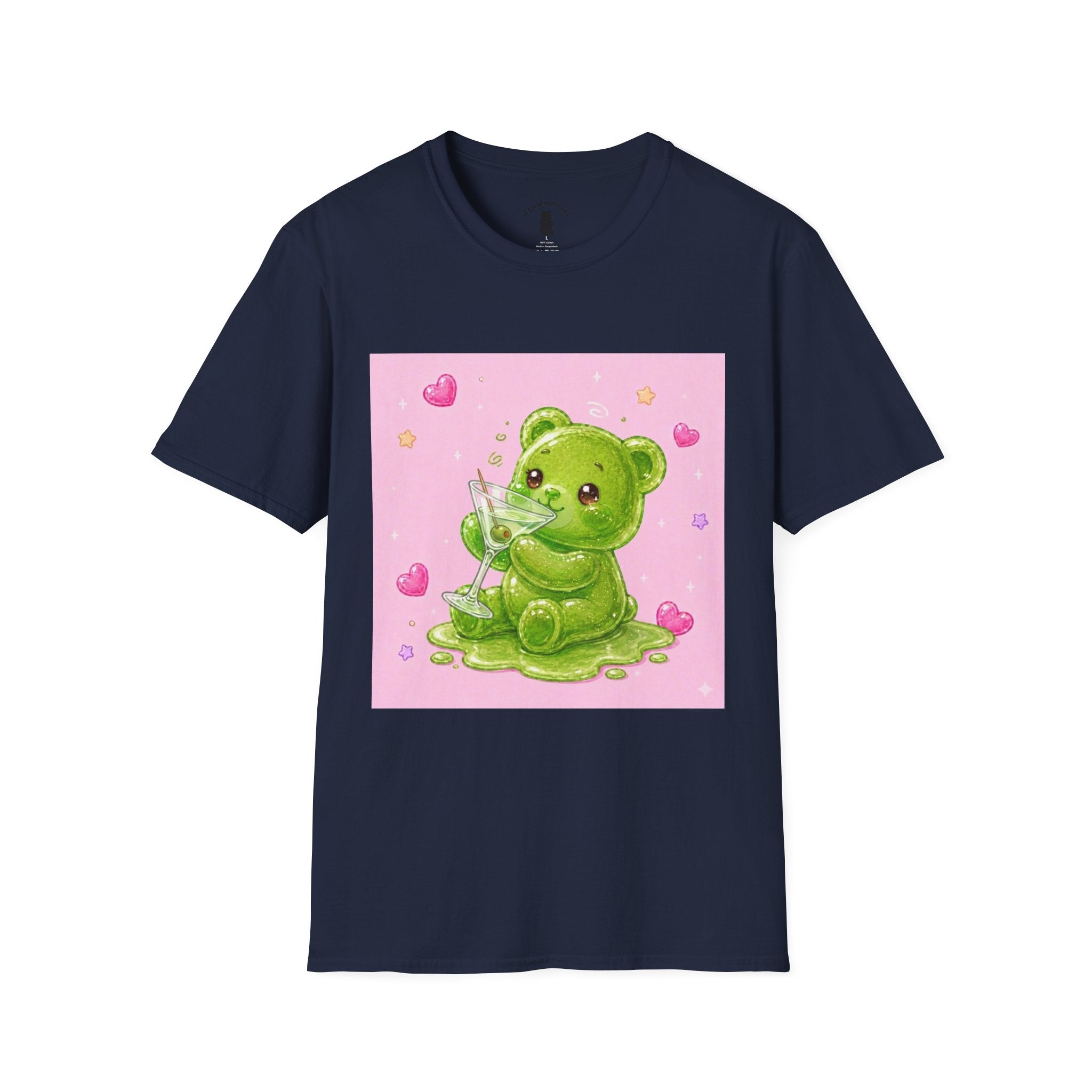 Yummy Martini, Green Oozy Boozy Gummy Drinking Pal- Kawaii Graphic Shirt