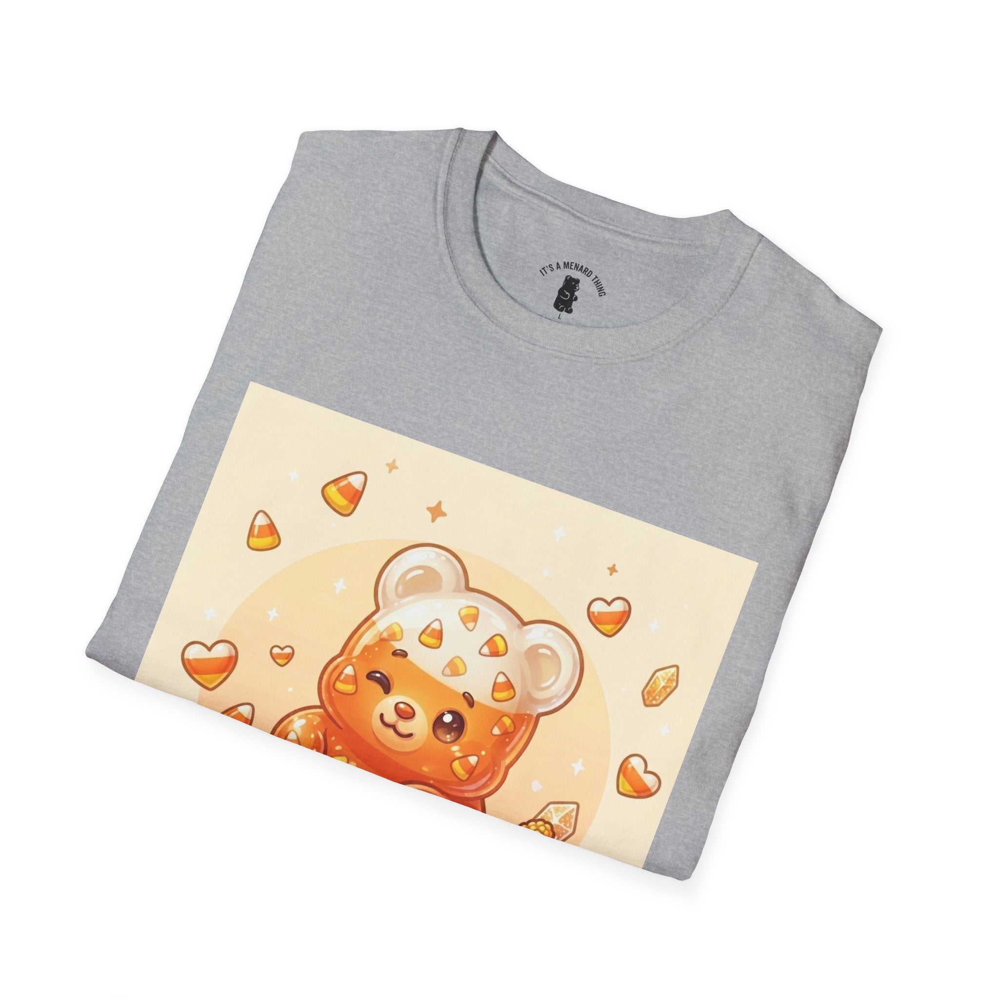 Cute Candy Corn Gooey Gummy Bear — Kawaii Graphic T-Shirt