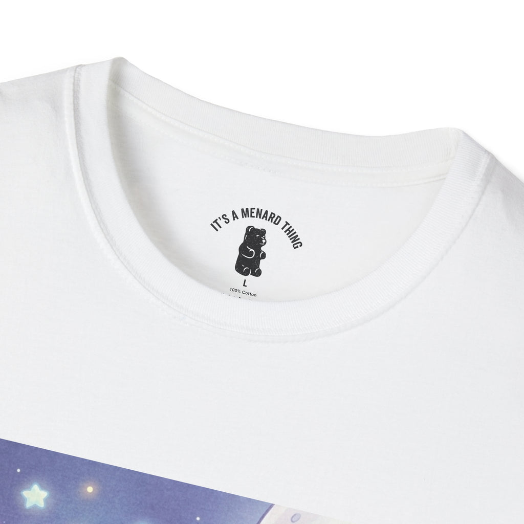 Float Me To The Moon, Crytal White Gooey Gummy Bear — Pastel Graphic T-Shirt