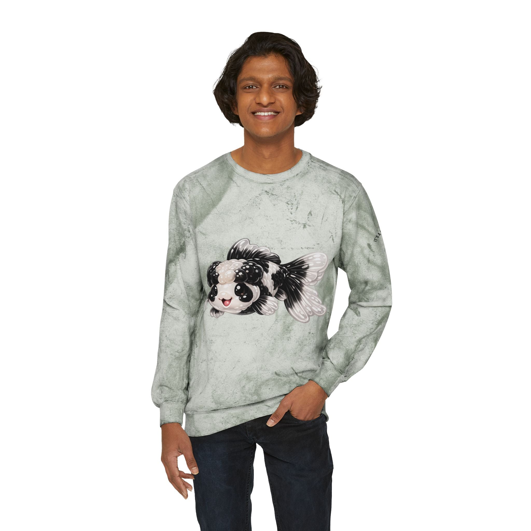 Black and White Panda Koi Fish Special Edition Graphic Sweater