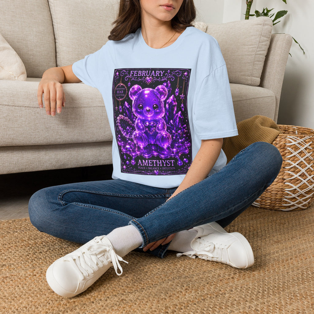 February, Amethyst Birthstone Oozy Bear Friend Special Addition- Graphic
