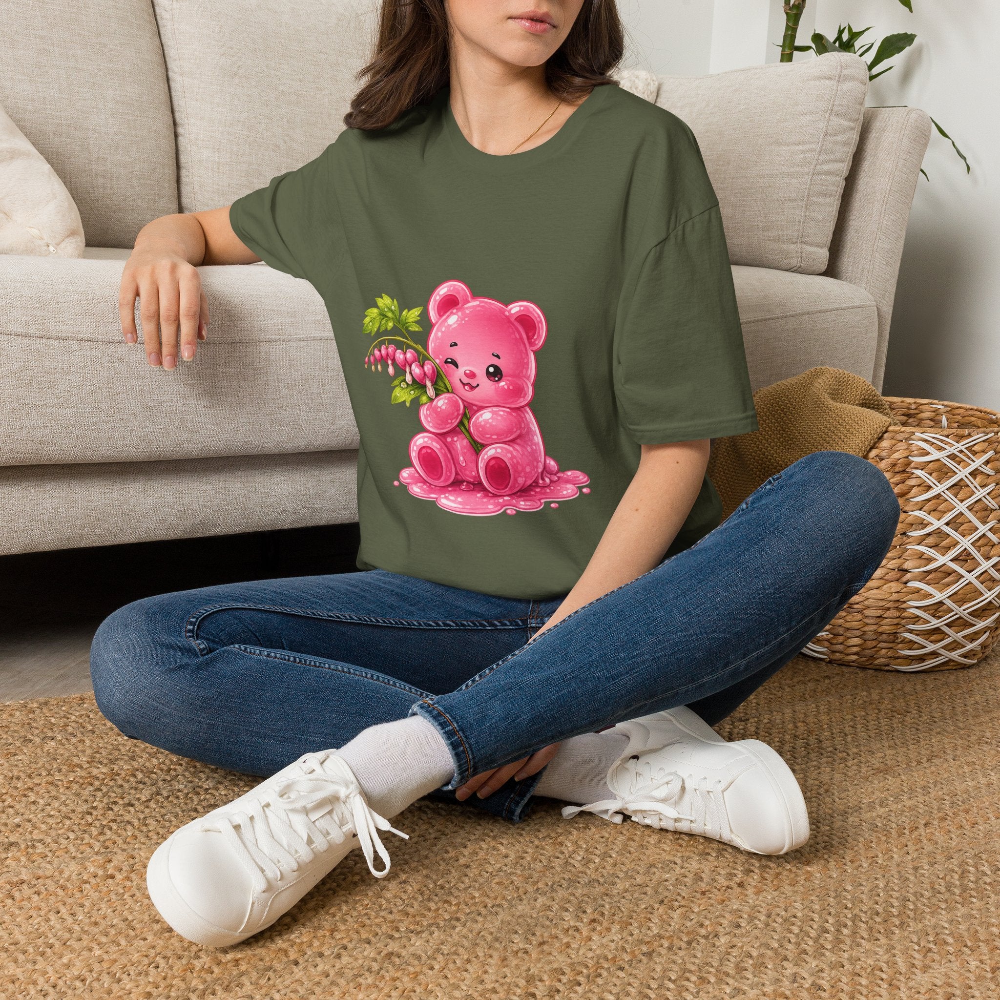 Praising Bleeding Hearts, Pink Oozy Bear Gummy Special- Graphic Shirt