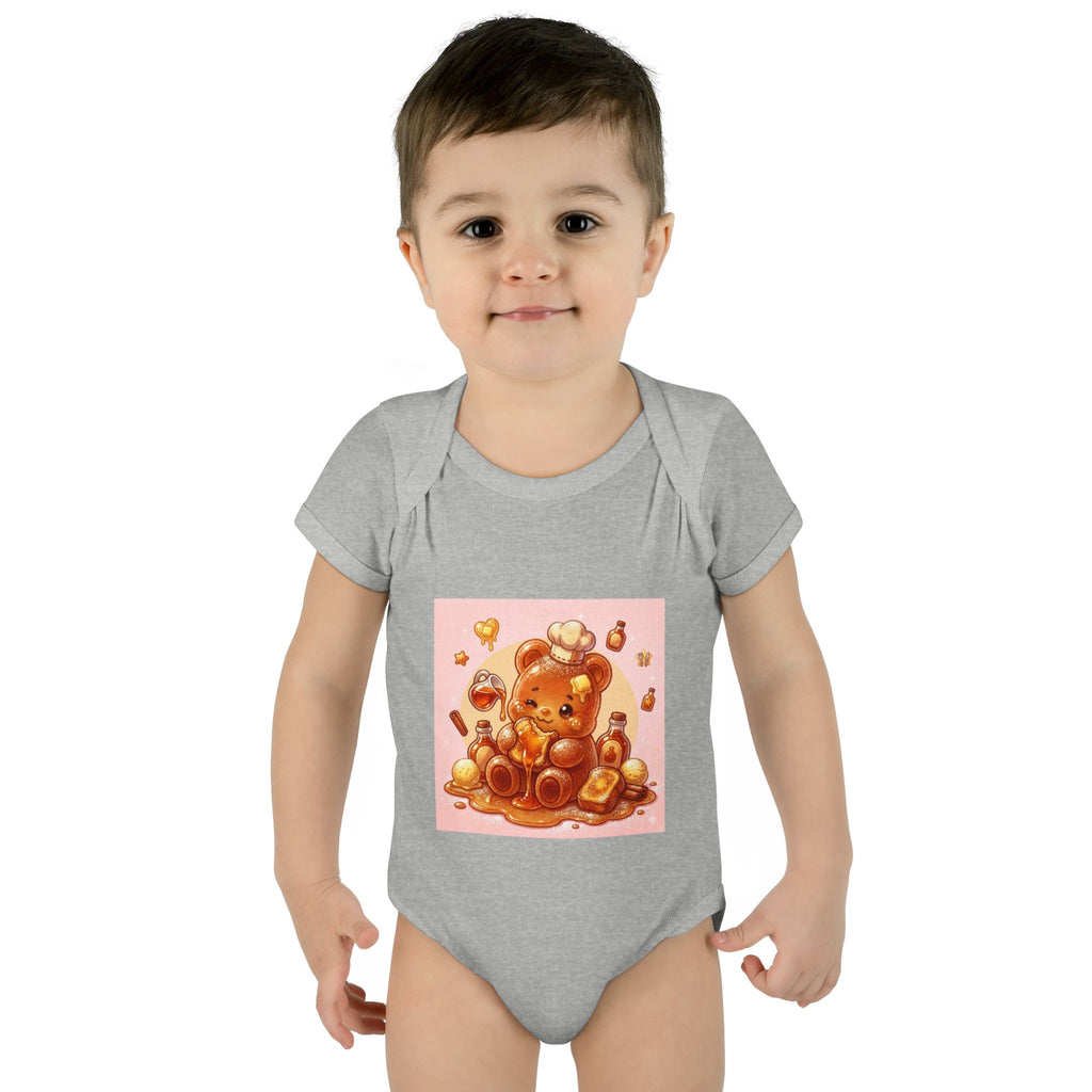 French Toast Gooey with Syrup Gummy Bear & Hearts Design