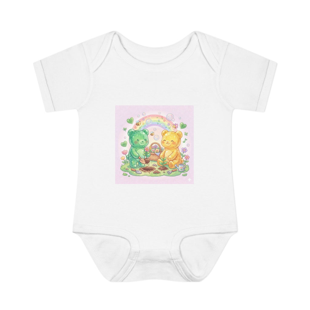 Copy of Infant Bodysuit — Oozy Gummy Bears Gardening Baby Onesie