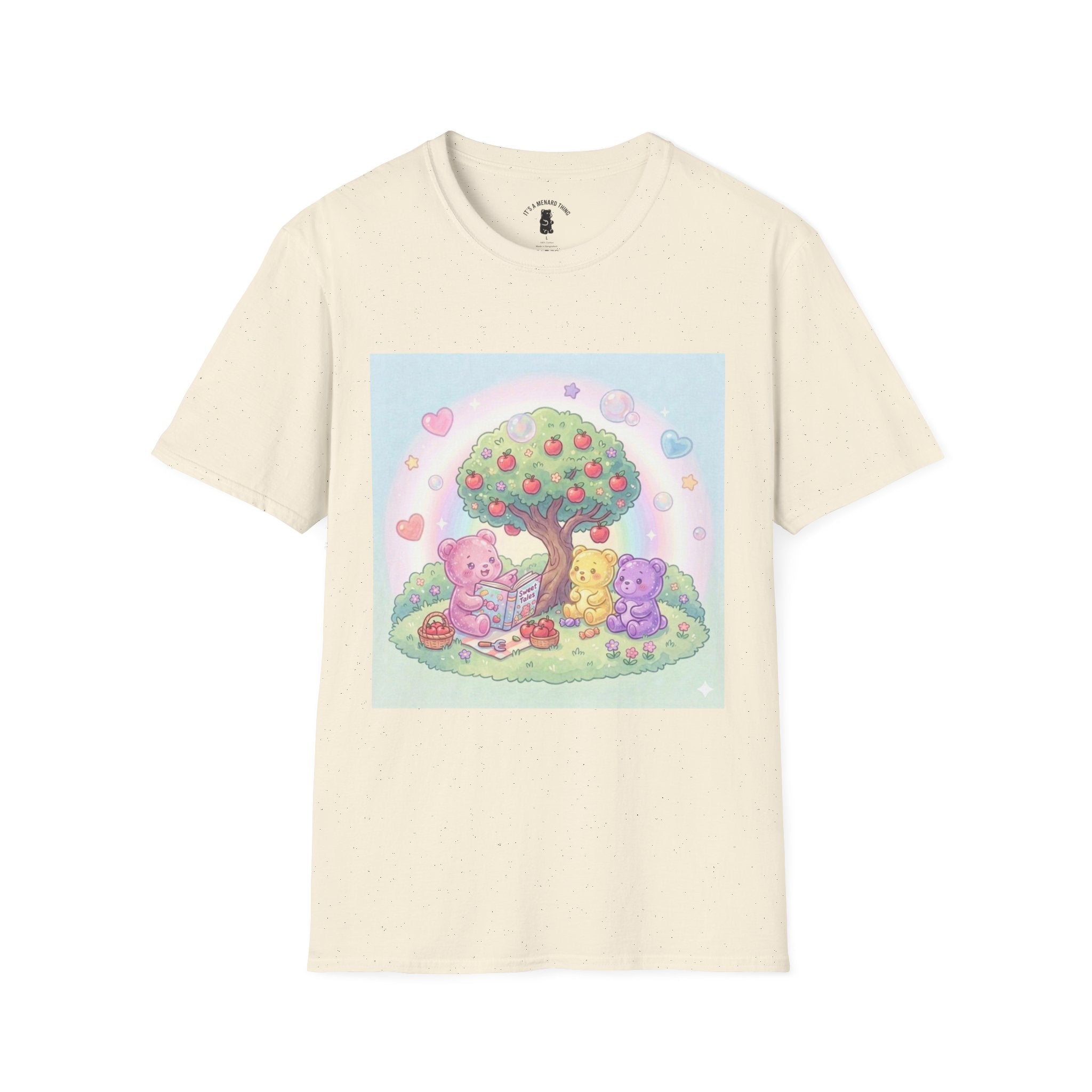 Story time with Friends, Gooey Gummy Bears— Kawaii Graphic T-Shirt