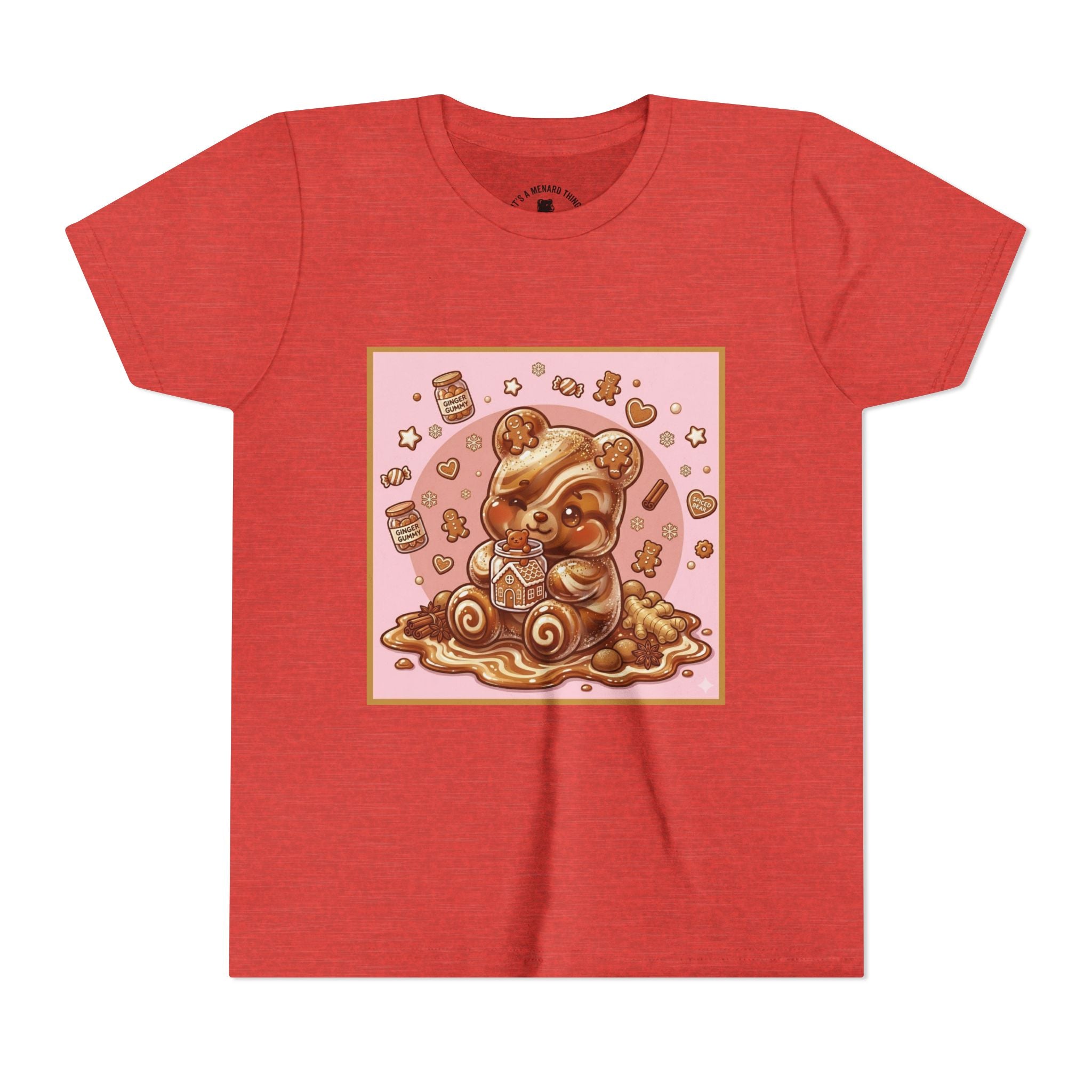 Gooey Gummy Bear Ginger Bread Graphic Youth T-Shirt
