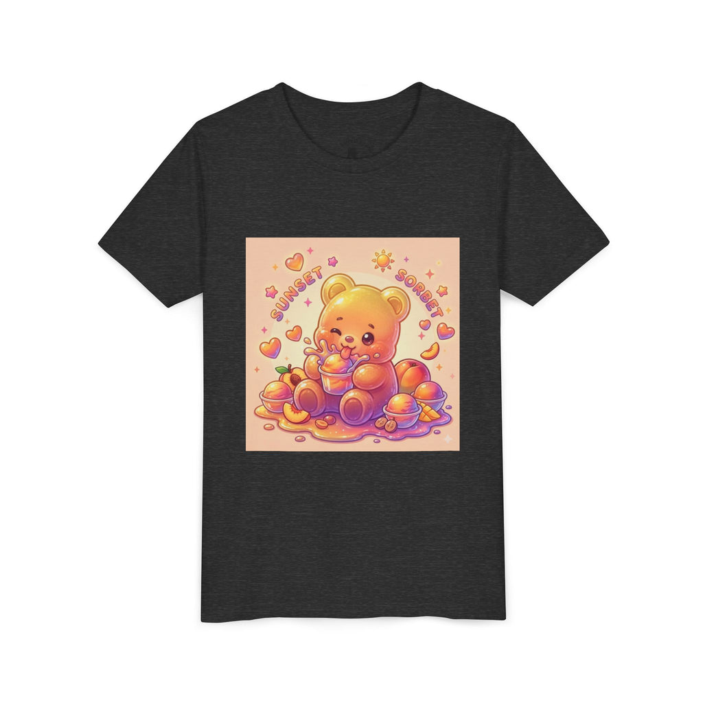 Sunny Peach Sorbet Gooey Gummy Bear Kids Graphic Shirt