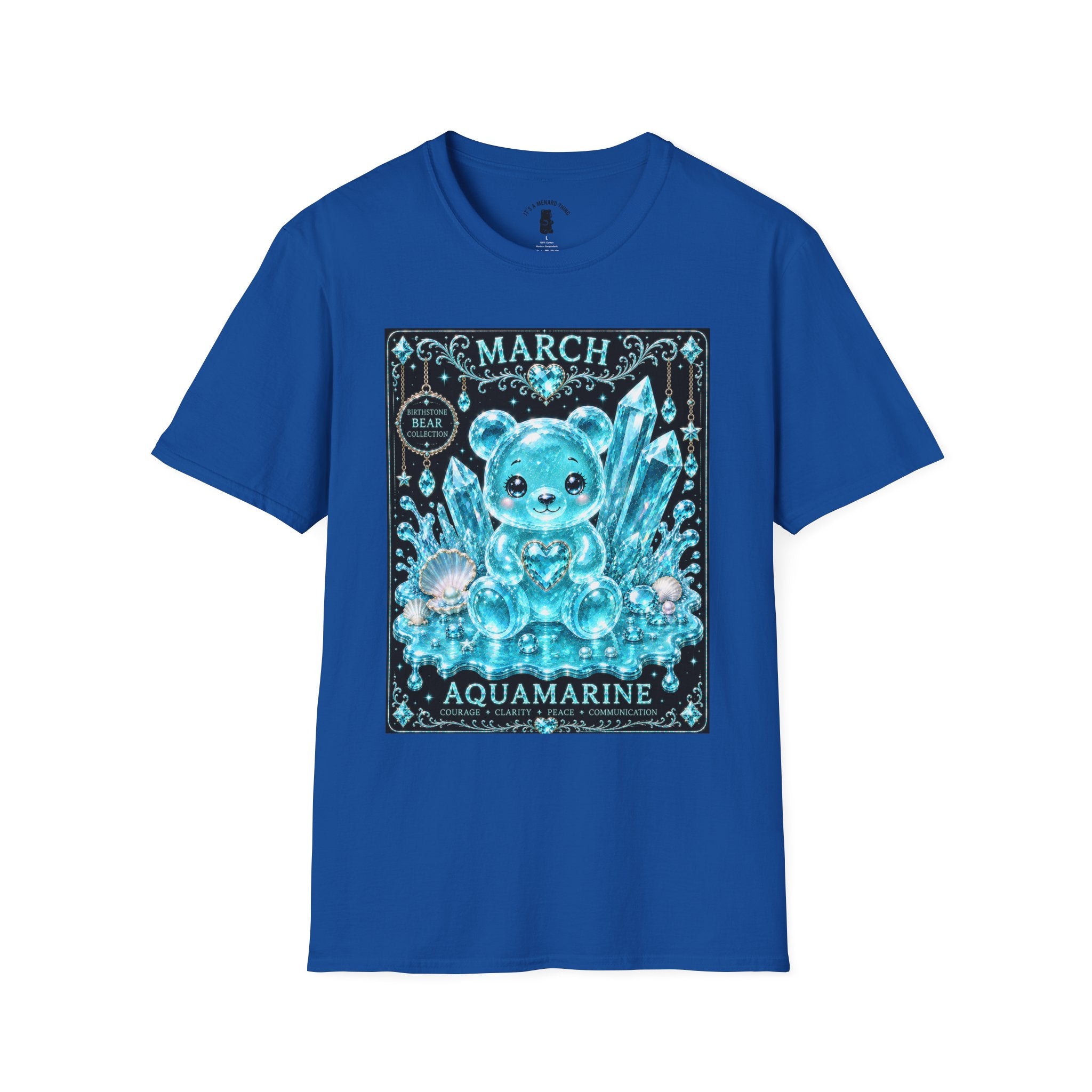 March, Aquamarine Birthstone Oozy Bear Gummy Special Addition- Graphic Shirt