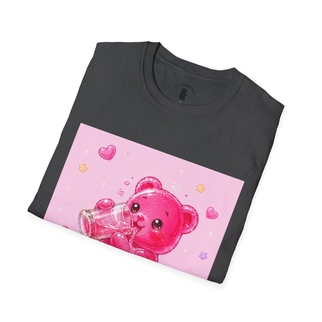 Sugar Shock Shot, Boozy Gooey Gummy Bear- Kawaii Graphic T-Shirt
