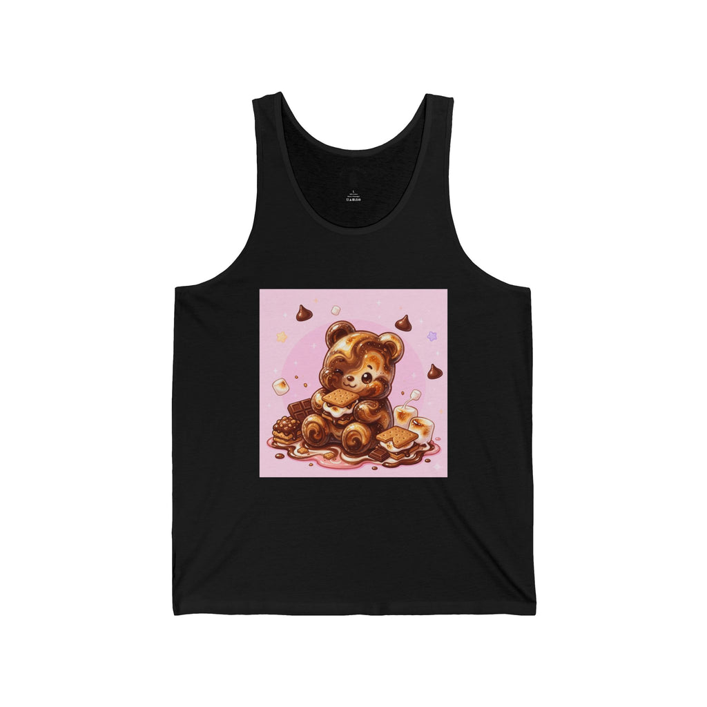 Chocolate & Marshmello S'more Suprise, Gooey Fudge Gummy Bear — Cute Graphic Tank