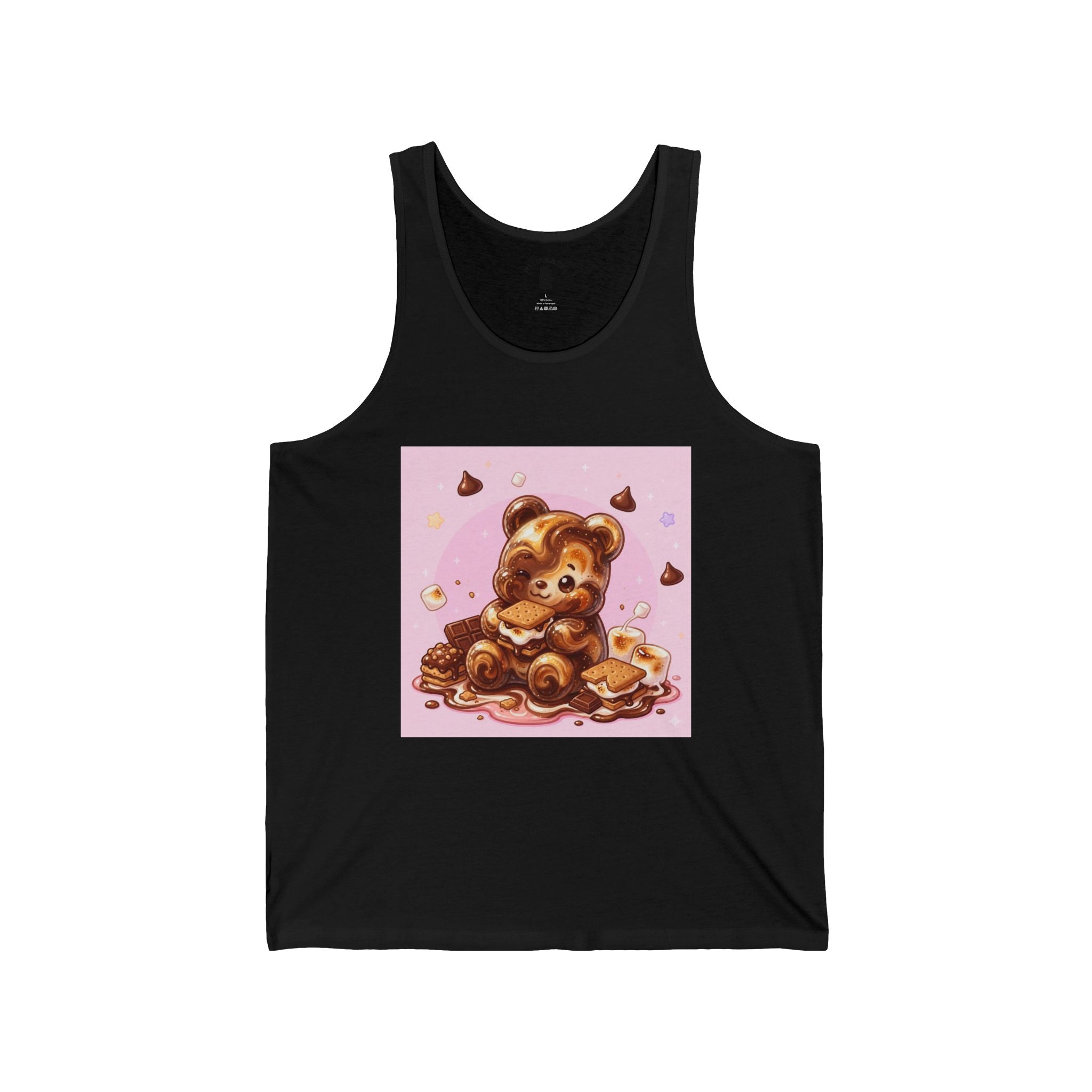 Chocolate & Marshmello S'more Suprise, Gooey Fudge Gummy Bear — Cute Graphic Tank