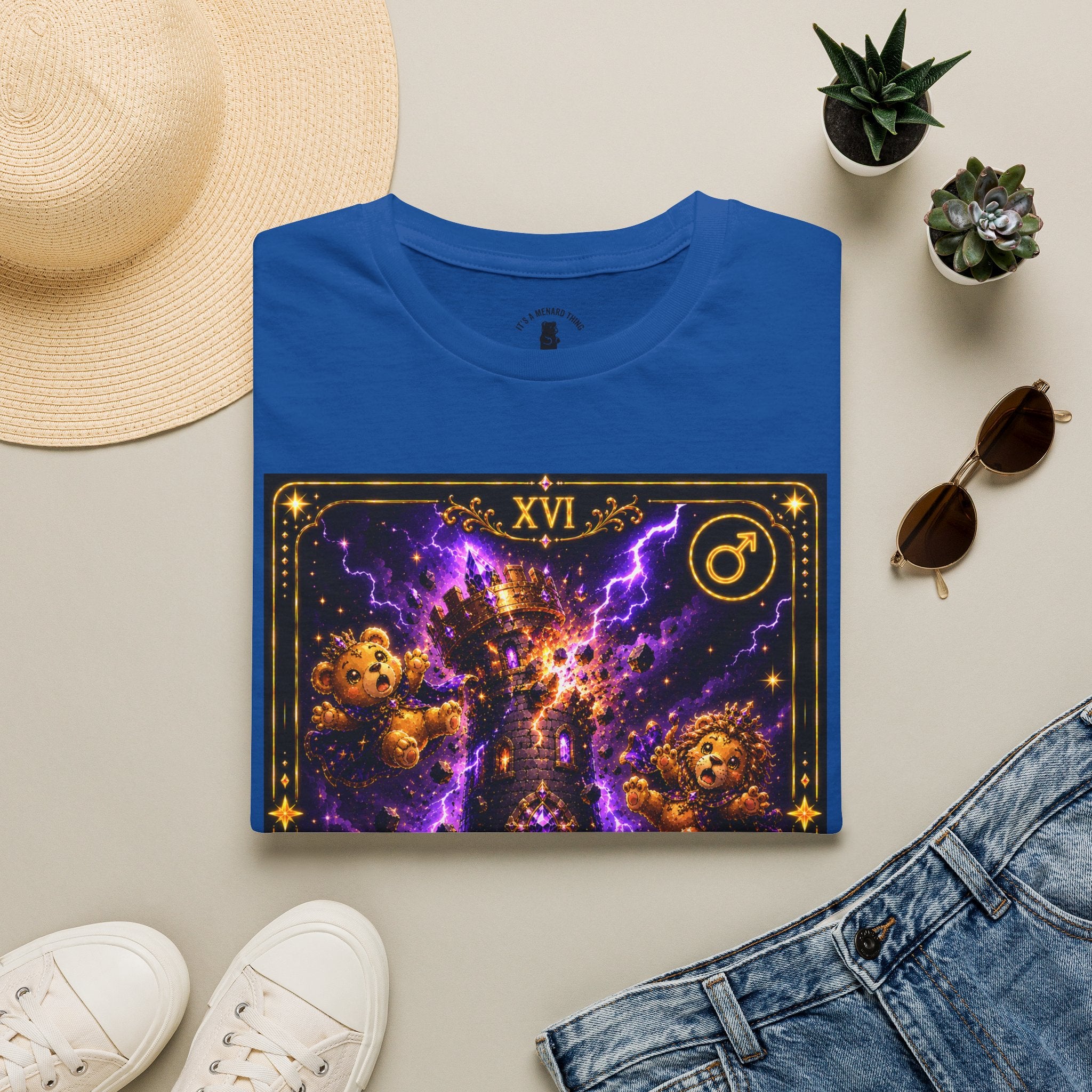 The Tower Tarot Card Oozy Bear Friends Special Addition- Graphic Shirt
