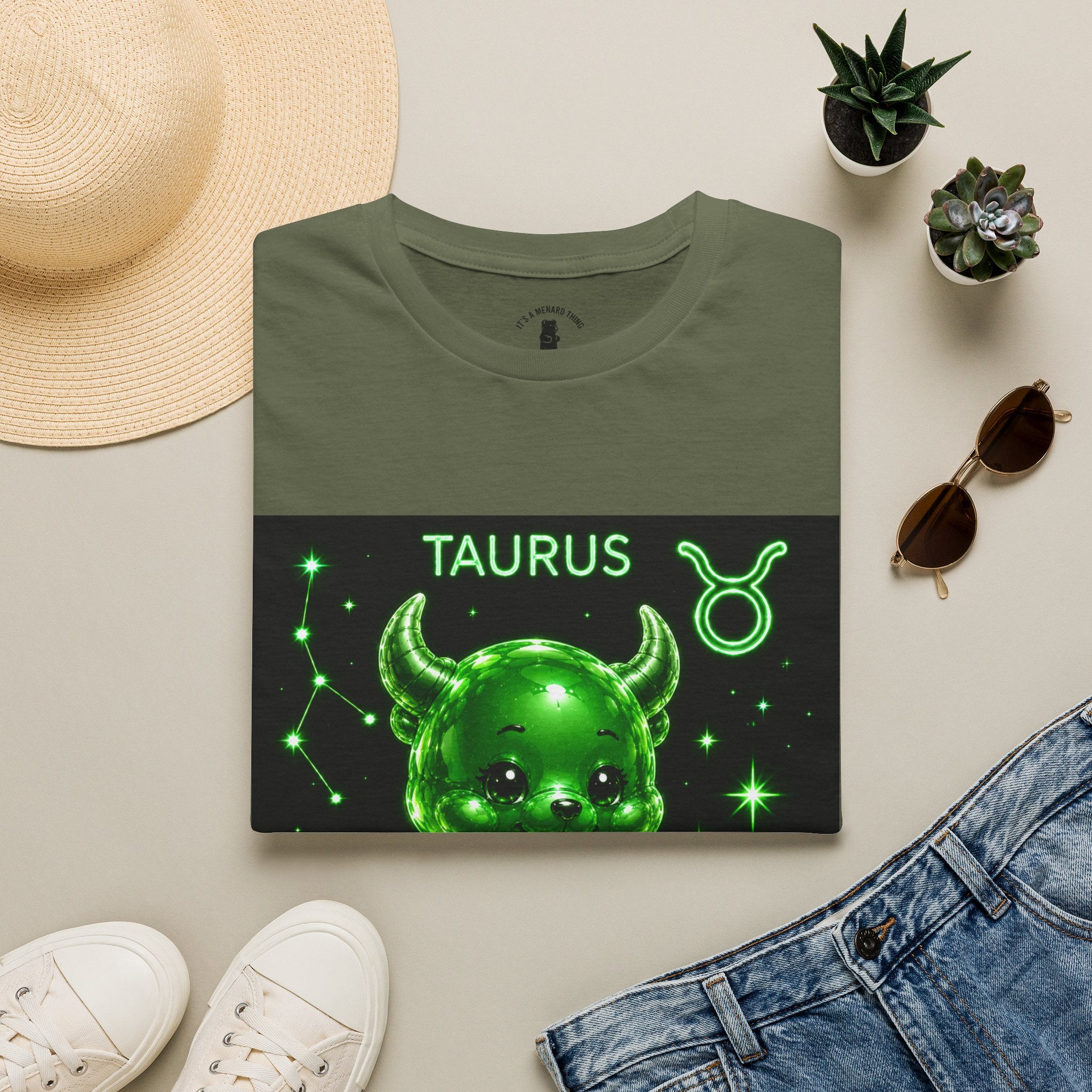 Taurus Zodiac Astrology Sign Oozy Bear Friends Special Addition- Graphic Shirt
