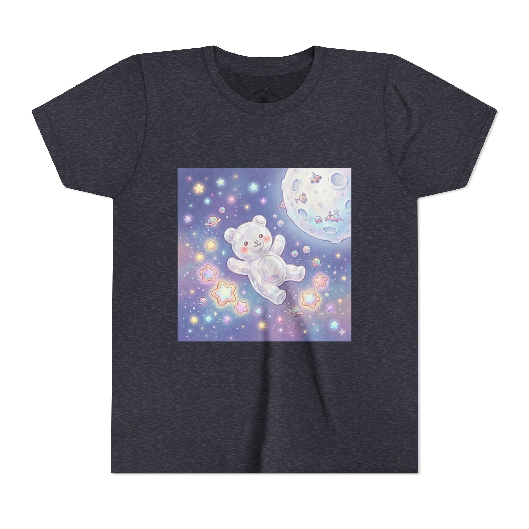 "Float Me to The Moon" Gooey White Crystal Gummy Bear Youth Tee